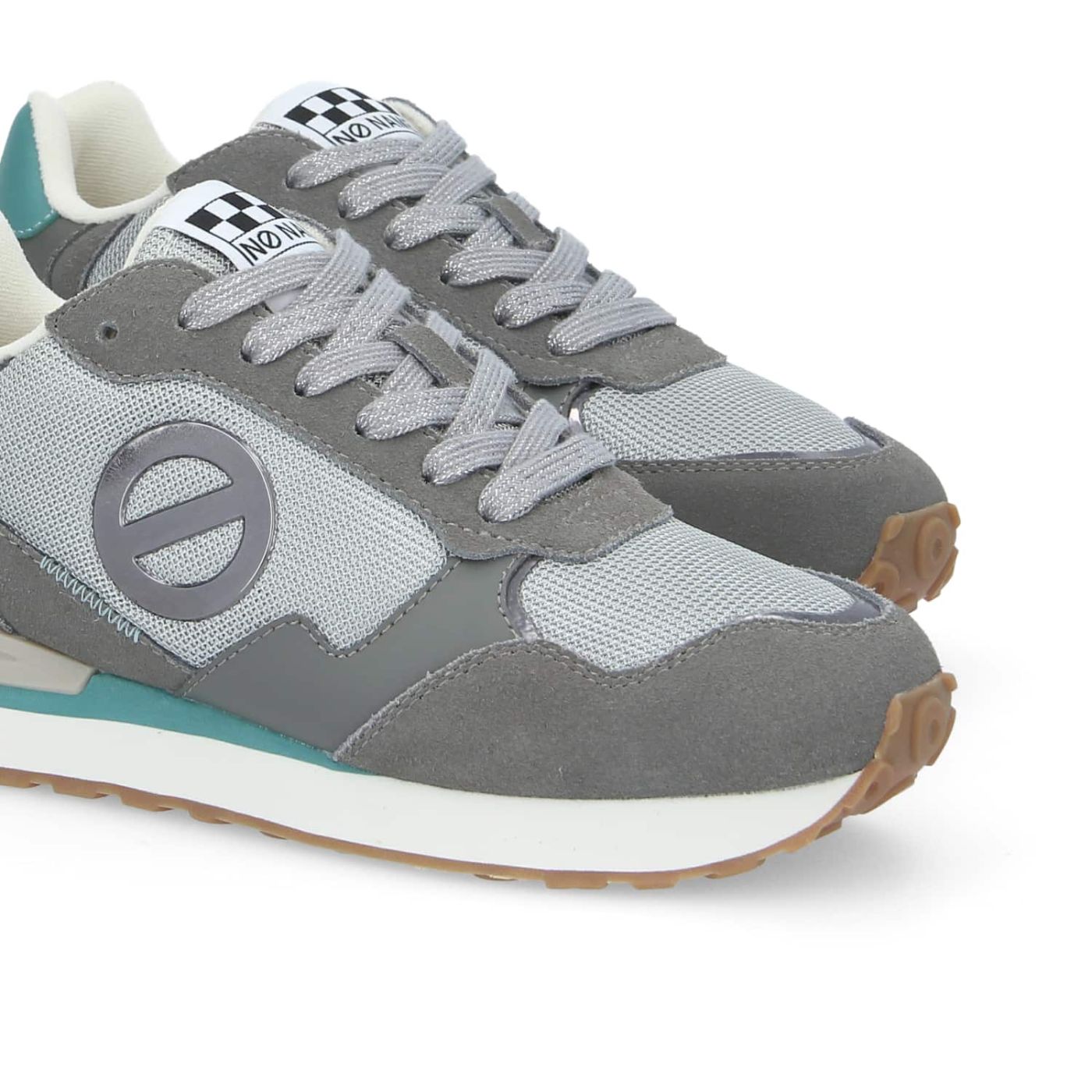 TOVA RUNNER W  -  SUEDE/KNIT/NAP.  - GRIGIO CARBONIO